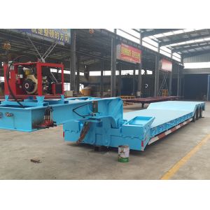 3 Axles Excavator Transport Gooseneck Lowboy Trailer Semi Low Loader Trailer