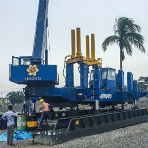 320tf 60kw 6.8m/Min Hydraulic Static Pile Driver