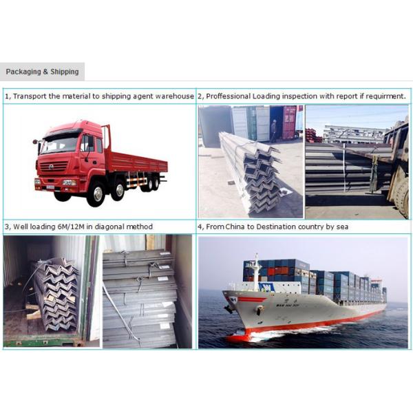 Mild Angle Iron Bar , Hot Rolled Unequal Steel Angle Fire Proof