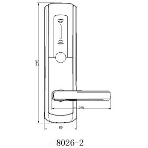 8026-Y Card HOTEL LOCK RFID card door lock hotel lock system