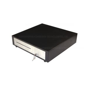 Black Plastic Retail Cash Drawer USB Interface With Pulley Track 4242P