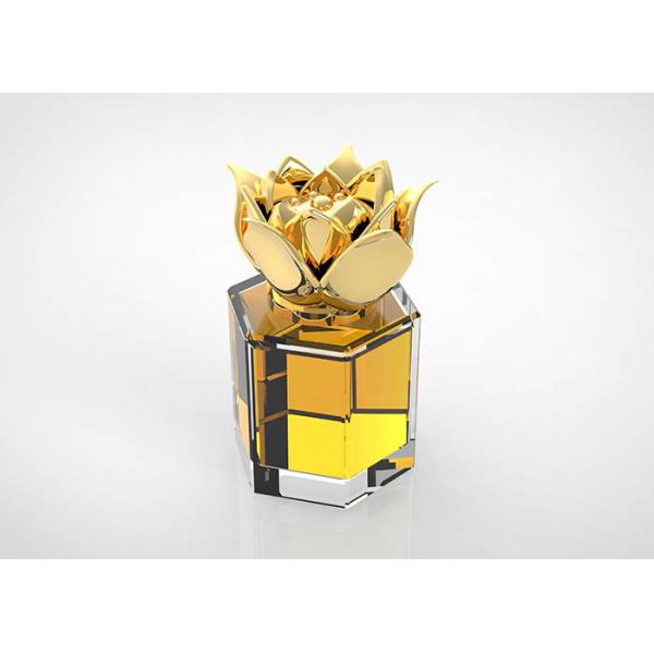 Quality Custom Luxury Flower Perfume Bottle Cap Zamac Metal Lids wholesale