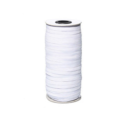 factory wholesale white black color elastic band for headbands 1/4 inch elastic