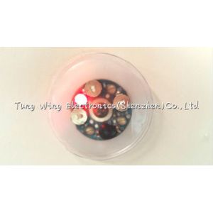 Waterproof Round Push Button Led Flashing Module For Kid's Clothing / Shoes /