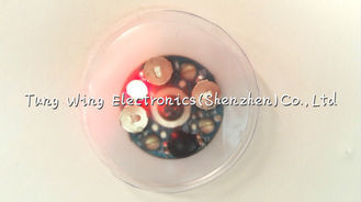 Waterproof Round Push Button Led Flashing Module For Kid's Clothing / Shoes /