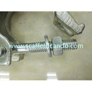Scaffolding galvanized Q235 drop forged fixed beam coupler, girder clamp 48.3mm