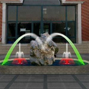Program Color Changing LED Pool Fountain Stainless Steel 304