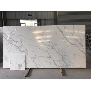Elegant Design Calacatta Quartz Countertops , Luxury White Quartz Vanity Top