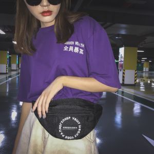 China Hip hop cool Fanny pack a solid color retro women's trend crossbody bag with matching monogram crossbody bag on sale
