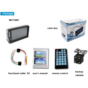 High Quality Bluetooth 2 Din 7 Inch Touch screen Car Stereo with Reversing