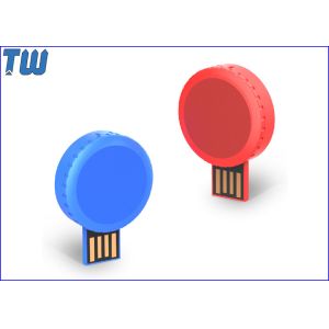 Mini Round Swivel Cool 32GB Pen Drive Thumb Drive Customized Circle Tag