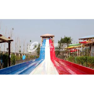 Commercial FRP Fiberglass Rainbow Water Slides customized SGS ISO9001