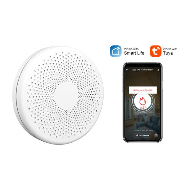TUYA WiFi 2 In 1 Smoke And Carbon Monoxide Detector Alarm With Alkaline Zinc