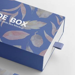 Custom CMYK Printed Drawer Box: Rigid Paper Slide Box With Silk Screen Hot