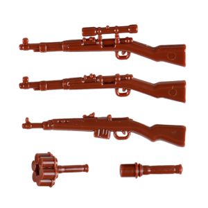 WW2 military weapon German British Soviet mini figures accessories Kar98K M24