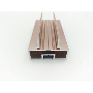 Hidden Sliding Door Aluminium Profile , Square Glass Partition Aluminium Profile