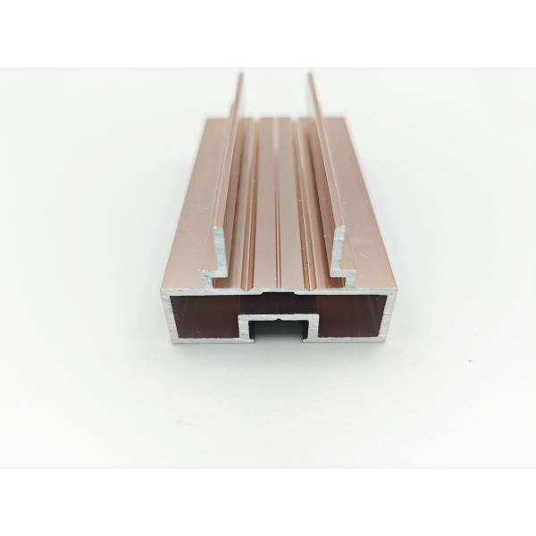 Hidden Sliding Door Aluminium Profile , Square Glass Partition Aluminium Profile