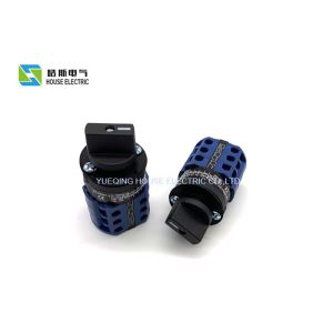 Cheap Electrical 2 Pole Rotary CAM Switch , Rotary Changeover Switch Blue Color for sale