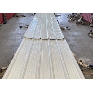 Good Weather Resistance Plastic Pvc Roof Tiles 930mm Width Trapezoidal Shape