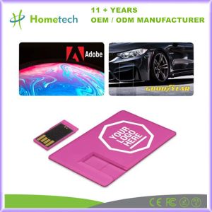 Cheap Custom Full Color Printed Business Card USB Flash Drive Plastic Pendrive Popular Advertising Memory Stick for sale