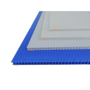 24x18" Reusable White Corrugated Plastic Cardboard