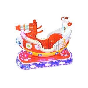 Mini Cartoon Ship Kiddy Ride Machine For Amusement CE Certificate