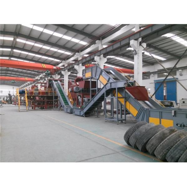 Tire Crushing Recycling Production Line Scrap Rubber Recycling Machine