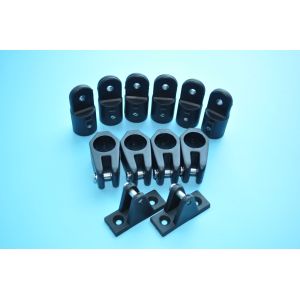 Cheap New marine Black Inside Eye End Nylon Round Fitting 3 bow for sale