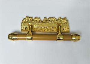 Cheap Heavy Duty Plastic Coffin Handles / Gold Metallzation Casket Accessories for sale