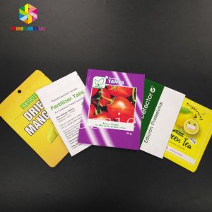 China Smell Proof Plastic Pouches Packaging Three Side Seal Poly Bag Mylar For Food Packaging on sale