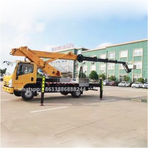I SUZU Single Row Telescopic Arm High-altitude Work Vehicle With Small Flying