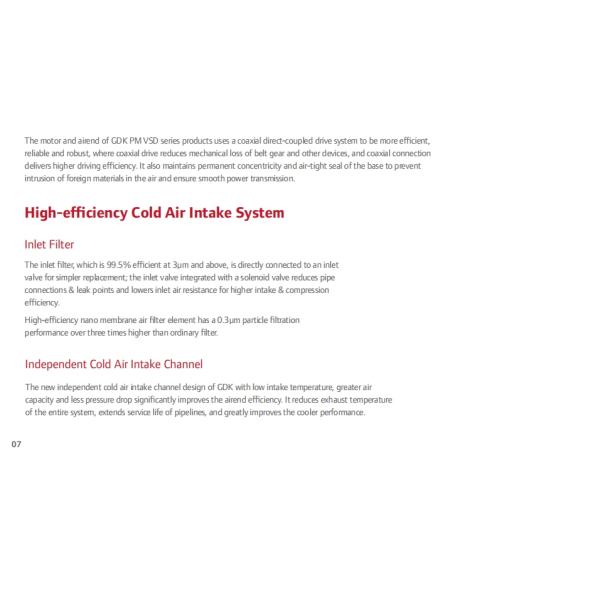 90kw 160kw Screw Air Compressor 110KW 132KW Gardner Denver ISO8573 Class 0 Certified