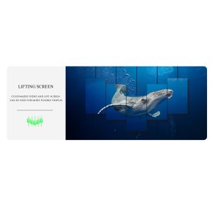 CAIYI Custom Moving LED Screen Gold Plated HD Advertising Screen