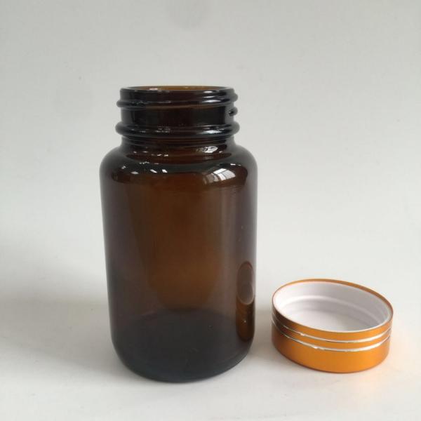 60ml Glass Brown Medicine Bottles AS And PP Material With Aluminium Screw Cap