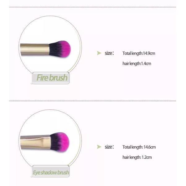 Elegant 10 Pieces Makeup Brush Set Highly Versatile Professional Eyeshadow Brushes