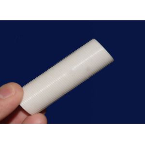 High Temperature Resistant Ceramic Tube Customized Threaded For Insulation