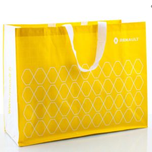 TUV qualified factory supply packaging tote glossy bopp laminated pp woven bag