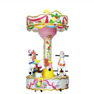 ODM Coin Operated Carousel Ride Amusement Park Horse Carousel Kiddie Ride
