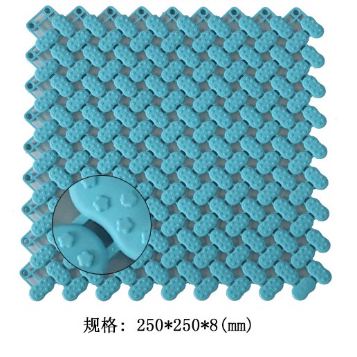 350g/pc Plastic Interlocking Flooring Modular Garage Self Draining Indoor