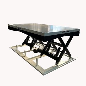 Cheap Transverse Double Scissor Electric Hydraulic Scissor Lift Table With Dust 2 Ton Max Height 1000mm Custom for sale