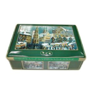 Food Grade Square Tin Can For Cookies Packing Non Toxic Material Long Use Life