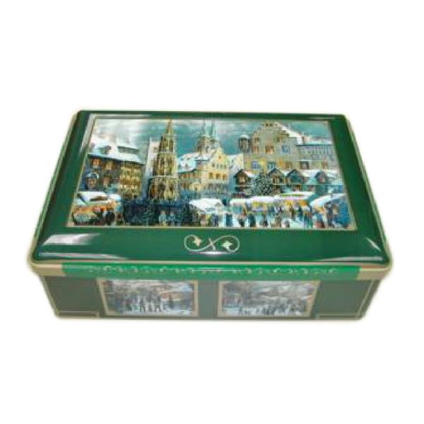 Quality Food Grade Square Tin Can For Cookies Packing Non Toxic Material Long Use Life wholesale