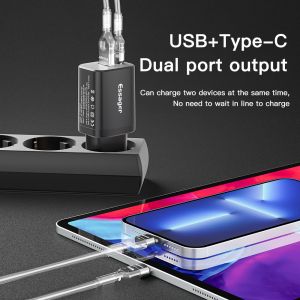 Essager PD 3.0 QC3.0 30W PPS USB Type C Wall Charger Mini Power Supply Adapter