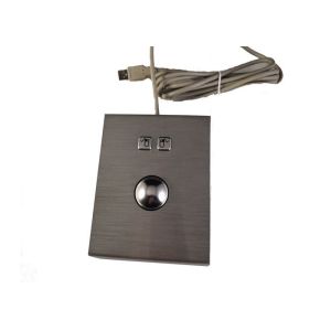 Movable Desk Top USB Trackball Pointing Device Stainless Steel Housing