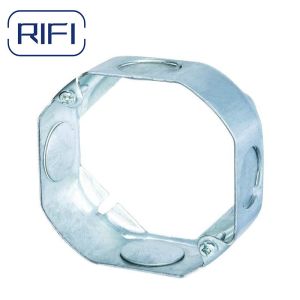 Octagonal Galvanized Steel Box Electrical Conduit Box Extension Ring Box