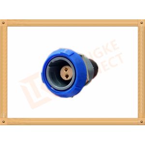 Push Pull 2 Pin Circular Connector Self Locking / Double Reed Locked
