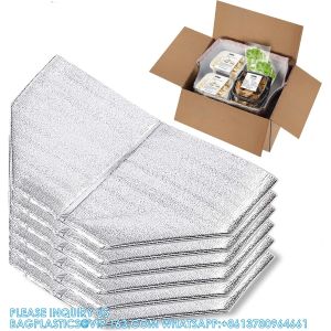 Reusable Insulation Bags Thermal Box Liners 13 X 8.5 X 12 Metalized Box Liners