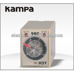 H3Y-2 DC12V On-delay DPDT time relay with socket H3Y series timer with base 30s