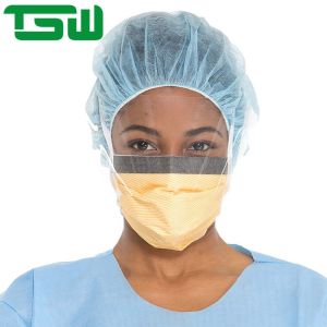 Non Sterile 3 Ply Nonwoven Face Mask With Eyes Shield