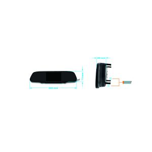 5 inch TFT LCD Reverse rear view mirror for car with reversing camera